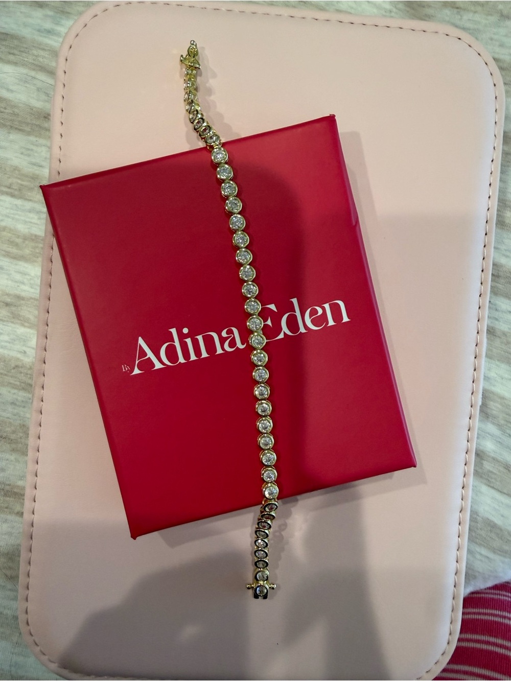 Adina Eden Gold Bezel Tennis Bracelet - NWT 6.5 inches!